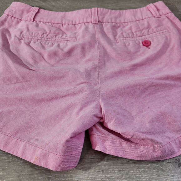 J. Crew Pink City Fit Cotton Shorts With 4" Inseam Womens Size 6 - Picture 4 of 11